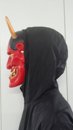 "This is a listing for a Hannya mask made of resin. Great prop for pranks and Halloween. Buyer will receive the item as shown in the photos. The color of the item may differ from the those in the photos due to the resolution of your monitor. Dimensions: 9.5\" x 6.5\" Weight: 477 gm Condition: Good Shipping Policy: Purchased item will be shipped the next business day after receipt of payment. It'll take up to 14 days to reach buyer's destination. Return Policy: We will provide full refund if the Red Masks And Prosthetics For Cosplay, Black Warrior Costume Accessories For Fantasy Events, Red Fantasy Masks And Prosthetics For Halloween, Black Warrior Masks And Prosthetics For Fantasy Events, Red Horror Mask For Costume Party, Horror Red Masks And Prosthetics For Costume Party, Black Novelty Costume Accessories For Fantasy Events, Red Halloween Masks And Prosthetics For Costume Party, Red Fantasy Halloween Masks