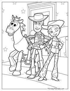 the toy story coloring pages for kids