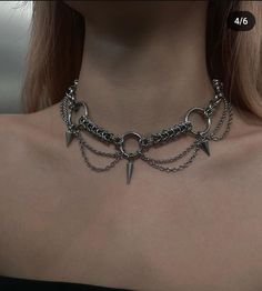 Diy Chainmail Jewelry, Diy Chain Jewelry, Emo Accessories Diy, Chainmail Fashion, Punk Jewelry Diy, Chainmail Tutorial, Big Necklaces, Chainmaille Jewelry Patterns, Emo Accessories