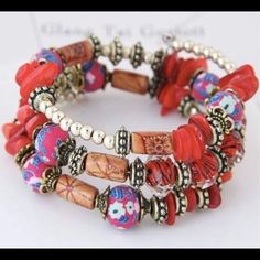 Style: Bohemia Material: Acrylic Gemstone_material: Other Shape_pattern: Round Weight: 34.0g Bohemian Red Bracelets With Colorful Beads, Red Beaded Bangle Bracelets For Beach, Red Stretch Bangle Bracelet With Colorful Beads, Red Adjustable Stretch Bangle Bracelet, Red Bohemian Bangle Stretch Bracelet, Red Bohemian Stretch Bangle Bracelet, Bohemian Red Beaded Stretch Bracelet, Trendy Red Beaded Bangle Bracelets, Vintage Red Adjustable Beaded Bracelets