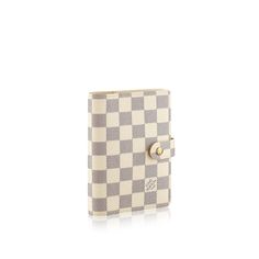 LOUIS VUITTON® - Small Ring Agenda Cover - Beige Lv Damier, Agenda Cover, Louis Vuitton Store, Louis Vuitton Official Website, Small Ring, Writing Accessories, Louis Vuitton Damier Azur, Louis Vuitton Accessories, Louis Vuitton Wallet