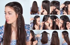 35 Easy Hairstyles For Long Hair Bridesmaid Hair Braid, Thanksgiving Hairstyles, Hairstyle Examples, Bridesmaid Hair Medium Length, Quick Braided Hairstyles, Pigtail Hairstyles, Pretty Braided Hairstyles, Healthy Hair Tips, Easy Braids