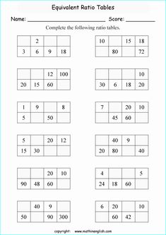 the printable worksheet for comparing numbers from 1 to 10 in each column