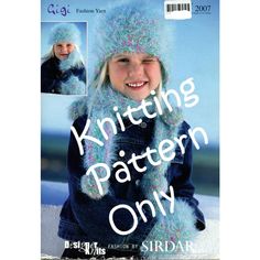 the knitting pattern is easy and fun for children to knit, so they can use it in