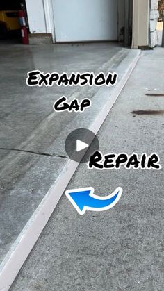 an expansion gap is shown in the middle of a video showing how to fix it