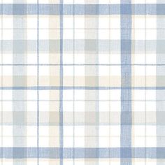 a light blue and white plaid fabric