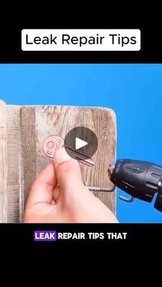 a video demonstrating how to repair an old wood plank with a cordless drill and screwdriver