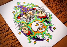 an image of a tattoo design on paper