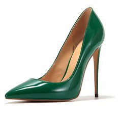 Shop Dark Green Court Pumps Pointed Toe Stilettos for Office Ladies With 5 inch High Heel color Green for Dancing Club, Going out, Party, Work with worldwide Free shipping & Free return. Fitted Green Heels With 4-inch Heel, Heels For Office, Green Court, Ivory Heels Wedding, Zebra Print Shoes, Navy Blue Wedding Shoes, Blue Satin Heels, Royal Blue Wedding Shoes, Red Satin Heels