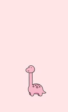 a pink dinosaur on a pink background