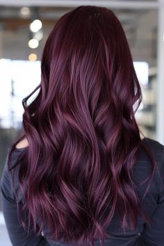 Violet Burgundy Hair Color, Maroon And Purple Hair, Reddish Purple Hair Burgundy, Red And Purple Hair Color Ideas, Berry Balayage, Magenta And Purple Hair, Burgundy Purple Hair, Dark Magenta Hair, Reddish Purple Hair