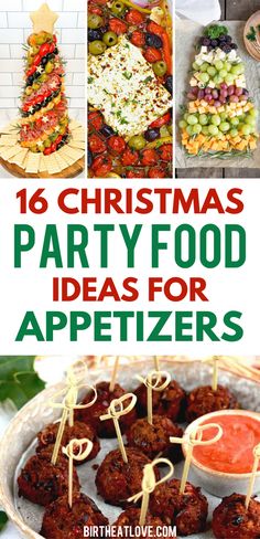 Looking for Christmas party food ideas for appetizers? These Christmas appetizers, snacks and finger foods are easy, healthy, and delicious. Easy holiday appetizers for Christmas, Christmas Eve appetizers, Christmas snack ideas appetizers and Christmas finger food ideas for parties! Check out the full list of Christmas recipes! Christmas Appetizers Party Finger Foods, Healthy Christmas Appetizers, Christmas Finger Food Ideas For Parties, Christmas Party Food Appetizers, Goat Cheese Recipes Appetizers, Ideas For Appetizers, Christmas Party Food Ideas, Best Christmas Appetizers