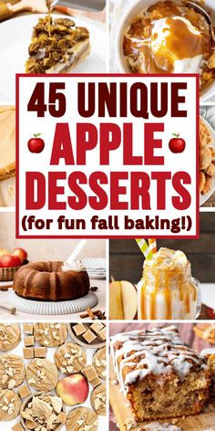 an image of apple desserts for fun fall baking