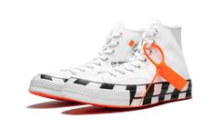 Converse Chuck 70 Off White Hi - 163862C Converse Off White, Off White Converse, Doudoune The North Face, Baskets Converse, Chuck Taylor 70, Off White Sneakers, White Chucks, Nike X Travis Scott, Unique Sneakers