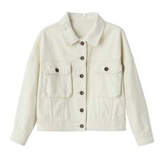 fall fashion winter outfits for women winter wear for ladies white denim shacket with snap pockets shirt jackets and coats chic fall jackets women #shirt #shacket #shackets #pocket #shirtjacket #fallclothes White Casual Shacket For Work, Casual White Shacket For Work, Oversized Casual Utility Jacket With Pockets, Oversized Solid Outerwear With Pockets, White Shacket With Lapel Collar And Pockets, Casual Long Sleeve Utility Jacket With Flap Pockets, White Shacket With Pockets For Work, Trendy Long Sleeve Denim Jacket With Flap Pockets, Oversized Long Sleeve Top With Flap Pockets