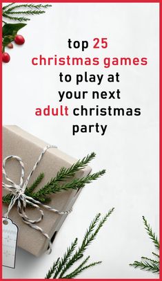 christmas games to play at your next adult christmas party