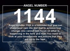 an image of the earth from space with text that reads, angel number 1244 is a reminder that you can shape your own life