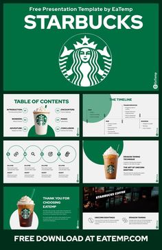 Starbucks 13 in 2024 | Powerpoint presentation, Presentation templates, Presentation Starbucks Presentation Template, Starbucks Ppt Template, Brand Infographic Design, Starbucks Project, Starbucks Template, Power Point Templates, Presentation Poster, Ppt Ideas, Best Presentation Templates