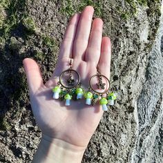 Earring   measure 6 cm  length and 4 cm width.  SMS me if you would like this earrings  in silver plated. Whimsical Jewelry, Whimsical Gifts, Witch Costume, Gifts For Nature Lovers, Chandelier Earrings, Jewelry Earrings Hoops, Fall Vibes, Jewelry Gifts, Nature Inspiration