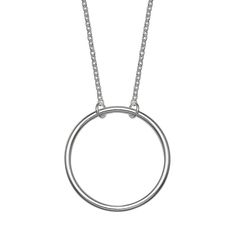 "You'll love the contemporary style of this two-tone circle pendant necklace from PRIMROSE. You'll love the contemporary style of this PRIMROSE sterling silver circle necklace. NECKLACE DETAILS Drop length: 0.78 in. Chain length: 18 in. Chain type: cable Clasp: spring-ring Metal: sterling silverFinish: polished Packaging: decorative card Size: 18"". Gender: female. Age Group: adult." Everyday Silver Hoop Necklaces, Everyday Sterling Silver Hoop Necklaces, Modern Everyday Necklace With Open Circle, Minimalist Silver Hoop Necklace, Modern Open Circle Necklaces For Anniversary, Modern Sterling Silver Full Circle Necklace, Modern Open Circle Necklace For Anniversary, Modern Full Circle Sterling Silver Necklace, Silver Open Circle Necklaces For Anniversary