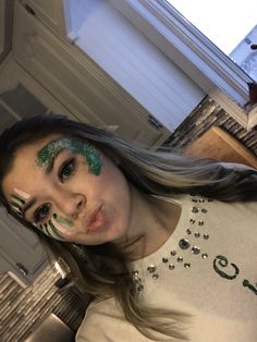 Spirit Week Makeup, Softball Eyeblack, Eyeblack Ideas, Fan Face Paint, Eye Black Softball, Football Face Paint, Homecoming Spirit Week