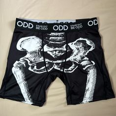 Stand Out Be Odd Cool Bones Design Lightweight Polyester Elastane Mix Boxer Briefs, Man Shop, Black And White, How To Wear, Black, Clothes, Color, Design