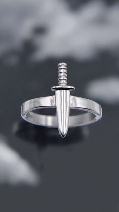 DAGGER RING – Cyberspace Shop Emo Rings, Fantasy Rings, Ace Ring, Cupid Ring, Fantasy Ring, Fire Ring, Edgy Jewelry, Dragon Ring, Custom Ideas