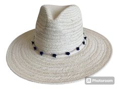 This is a made to order product. The hatband is 💯 leather and is handmade. Color options are: yellow, blue, pink, rose, red, purple, teal Handmade Short Brim Panama Hat For Kentucky Derby, Handmade Adjustable Panama Hat For Spring, Handmade Flat Brim Mini Hats For Vacation, White Handmade Adjustable Panama Hat, Handmade Summer Panama Hat For Kentucky Derby, Handmade Fedora With Short Brim As Gift, Handmade Fedora Straw Hat, One Size Fits Most, Handmade Short Brim Fedora As Gift, Natural Handmade Fedora With Short Brim