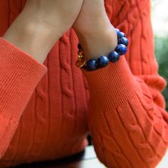 The individual pattern of each sodalite bead impresses with its depth and variety. In combination with any look, it will attract attention and inspire interest in those around its owner. #KravitzConcept #jewelry  #handmadejewelry #forwomen #beadedjewelry  #jewellery Everyday Blue Lapis Lazuli Beaded Bracelets, Blue Casual Bracelet For Meditation, Casual Blue Bracelet For Meditation, Blue Spiritual Stretch Bracelet, Blue Spiritual Stretch Bracelet For Everyday, Spiritual Blue Stretch Bracelet, Blue Bracelets With 8mm Beads For Everyday, Everyday Blue Bracelets With 8mm Beads, Spiritual Blue Bracelets For Everyday