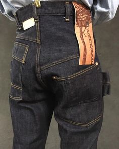 #ss18 #newarrival #workpants #saruel #denim #leatherpatch #kapital Denim Pocket Details, Crazy Pants, Mens Fashion Denim, Mens Fashion Work, Denim Dungarees, Denim Projects, Custom Jeans, Denim Wear, Mode Jeans