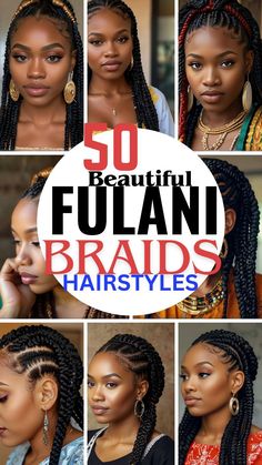 Check out 50 beautiful Fulani braids hairstyles that showcase intricate patterns and cultural elegance. These stunning styles are perfect for adding a unique touch to your look. #fulani #braidstyles #hairinspiration Island Hairstyles Braids, Simple Braided Hairstyles Black Women, Braids For Big Foreheads, African Hairstyles For Women, Braid For Big Forehead, Birthday Hair Ideas Hairstyles, Unique Hairstyles For Black Women, Funali Braids, Simple Fulani Braids