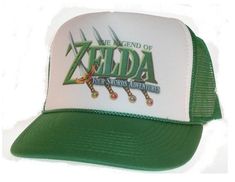 The legend of Zelda Trucker Hat Mesh Hat vintage snapback hat adjustable unworn Vintage style trucker hat This is a Trucker hat mesh hat, it has an adjustable snapback so it fits most people 100% Polyester Front 100% Nylon Mesh Back 5-panel cap Seamless Foam Front Panel with Lining 8 Rows Stitching on Visor Matching Fabric Under visor Adjustable Plastic Snap Legend Of Zelda Four Swords, Four Swords, Vintage Nintendo, Snapback Hats Men, Custom Made Hats, Dope Hats, Vintage Trucker Hats, Funny Hats, Mesh Hat