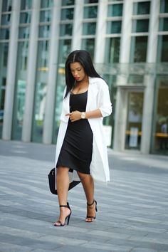 Aso's mac, American Apparel dress, River Island heels, Zara bag Shirley Eniang, Dresses Outfit Ideas, Women Professional Attire, African American Fashion, Summer Work Outfits, Casual Work Outfit, Professional Attire, Casual Work Outfits