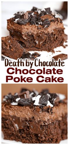 Death By Chocolate Poke Cake Gluten Free Chocolate Cake Recipe, Poke Cake Recipe, Healthy Chocolate Cake, Hot Chocolate Fudge, Chocolate Poke Cake, Cake Cooking, Gluten Free Chocolate Cake, Chocolate Cake Recipe Easy