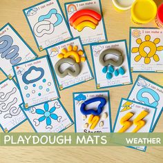 playdough mats for children to make