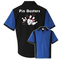 "Do you like that feeling when you hit the pocket so hard, pins shatter? Dress your whole team in this great ready-made team design and bowl for broke! Here is a great shirt for the bowler you know that is looking to join a WINNING TEAM. FEATURES: 5.1 oz., 60/40 cotton/polyester twill Black hem sleeves and buttons, with Left chest pocket Square cut bottom hem FREE SHIPPING ALL PRINTS ON SHIRTS ARE MADE TO ORDER - NO RETURNS OR EXCHANGES ON PRINTED SHIRTS Looking for a different logo or bowling s Different Logo, Retro Bowling Shirts, Custom Bowling Shirts, Retro Bowling, Team Design, Varsity Sweater, Bowling Shirt, Embroidered Name, Unique Shirt