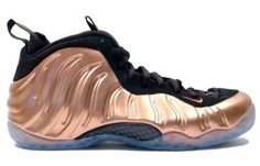 Nike Air Foamposite One 'Dirty Copper' black/metallic copper 314996-081 Nike Nails, Tiffany Blue Nikes, Pink Nike Shoes, Nike Free Run 2, Nike Foamposite, Cheap Sneakers, Nike Free Run, Nike Shoes Cheap, Discount Nikes