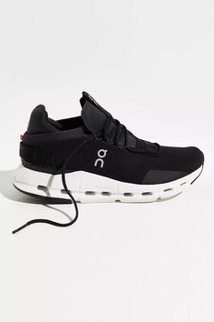 On Cloudnova Trainers | Free People Black On Clouds, Walking Sneakers For Women, On Cloudnova, Striped Tube Socks, Shoes Free, Hiking Sneakers, Socks Sneakers, On Clouds, Walking Sneakers