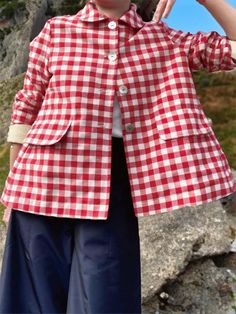 Mode Harajuku, Linen Cardigan, Plaid Jacket, Long Sleeves Jacket, Party Dresses For Women, Ladies Party, Kimonos, Womens Plaid, Daily Fashion