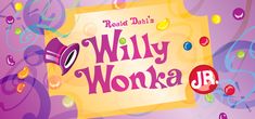 an advertisement for jelly wonka with candy on it