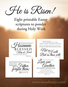 Eight Easter Scriptures to Ponder (she: Rachel) Easter Quotes Religious, Lds Easter, Easter Scriptures, Easter Bible Verses, Lds Scriptures, Easter Quotes, Easter Story, Easter Religious, Easter Blessings