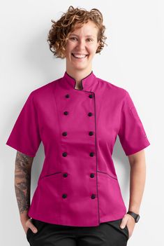 Chef Coats, Chef Uniforms, Chef Jackets, Chef Uniform, Female Chef, Uniform Advantage, Chef Coat, Chef Kitchen, Easy Stretches