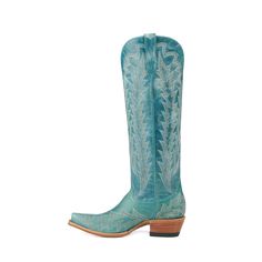 JRC & Sons Women's Nancy Goat Leather Snip Toe Tall Cowboy Boot in Turquoise available at Cavenders Tall Cowboy Boots, Buckaroo Boots, Alligator Boots, Cowboy Boots Square Toe, Ostrich Boots, Roper Boots, Hunting Boots, Mens Cowboy Boots, Square Toe Boots