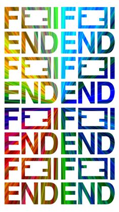 the word friend is made up of different colors