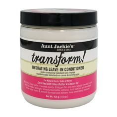 Aunt Jackie's TRANSFORM Hydrating Leave-In Crme Conditioner gives dry hair a moisturizing makeover. After one use, you'll notice that your hair looks more vibrant, feels softer, better hydrated and is more manageable. Enhanced with deep penetrating Flaxseed and Castor Oils to help stop thinning shedding, Argan Oil to improve strength and shine, and Shea Butter for softness, TRANSFORM can be used on all hair types and textures as an effective leave-in conditioning remedy. Cantu Leave In Conditioner, Hair Repair Treatments, Black Hair Care, Leave In Conditioner, Hair Repair, Flax Seed, Hair Crush, Natural Curls, Hair Health