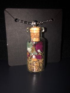 Handcrafted spell jar for healing Healing Spell Jar, Spell Jar Necklace, Healing Spell, Jar Necklace, Spell Jar, Healing Spells, Charm Necklaces, Charm Necklace, Etsy App