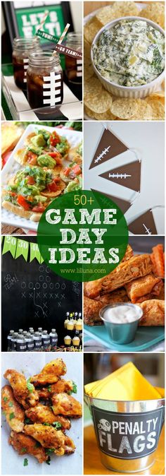 game day party food and drink ideas