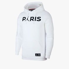 Top Rated Nike Jordan Paris Saint-Germain PSG Hoodie White Size Large BQ4200-100 New, Men clothing White Streetwear Hoodie With Logo, Sporty Hoodie With Logo Detail, Sporty Hoodie Top With Logo, Sporty Hoodie Top With Logo Detail, Sporty White Outerwear With Logo Detail, White Sporty Outerwear With Logo Detail, White Logo Hoodie For Winter, White Fleece Hooded Sportswear Jacket, Urban Winter Hoodie With Logo Detail