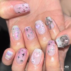 Silver Nails, Cute Nails, Nail Inspo, Manicure, Nail Designs, Nail Polish, Nail Art, Nails