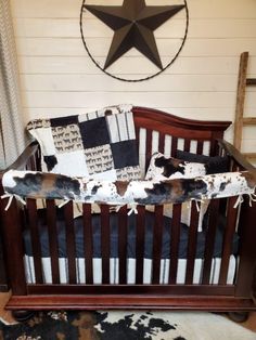 Boy Crib Bedding- Angus and Cow Minky Farm Nursery - DBC Baby Bedding Co Infant Nursery, Boy Crib Bedding, Cow Nursery, Crib Bedding Boy, Rail Guard, Boys Crib, Farm Nursery, Western Babies, Baby Boy Room Nursery